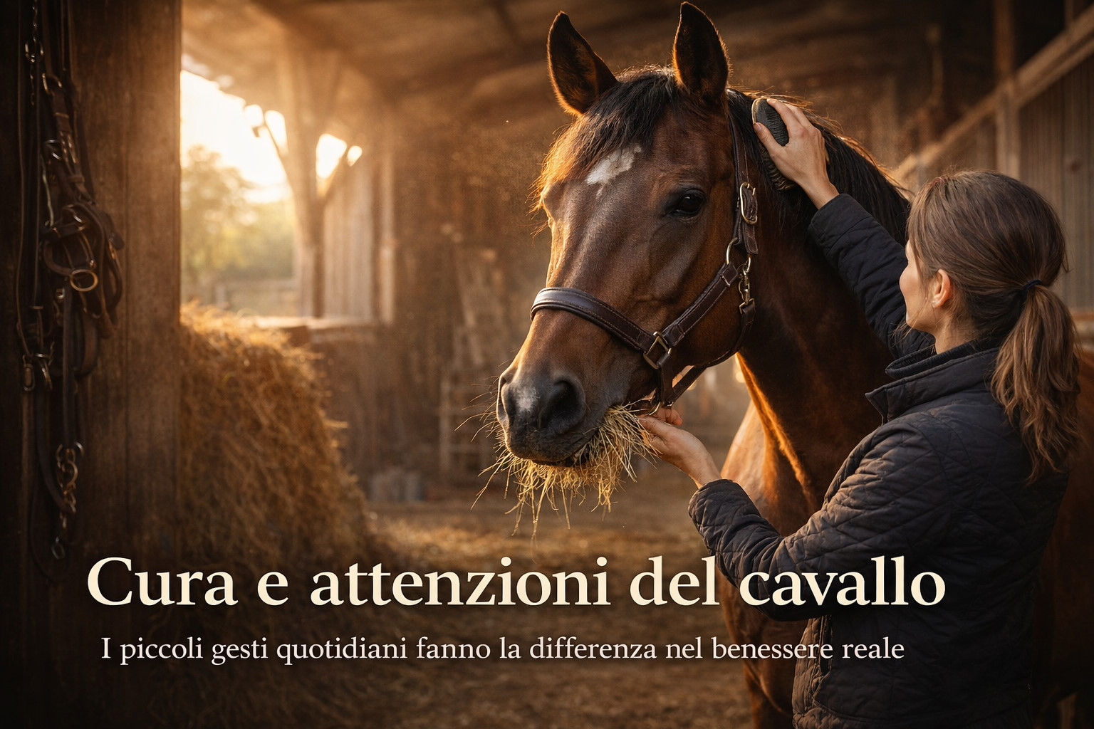 Cura quotidiana del cavallo
