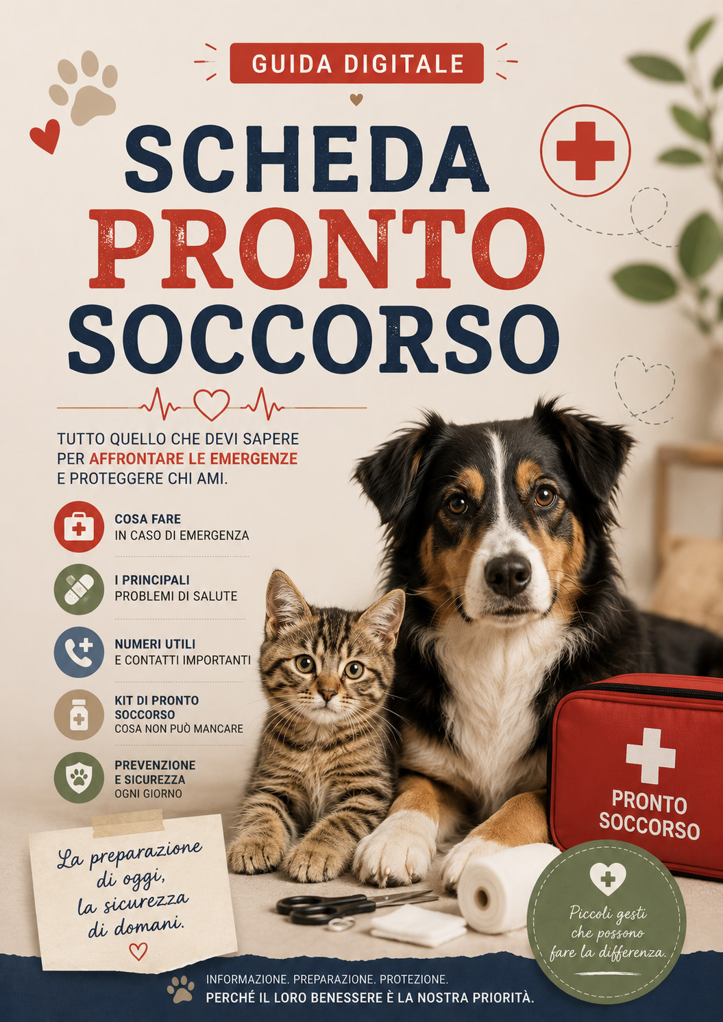 Scheda pronto soccorso pet