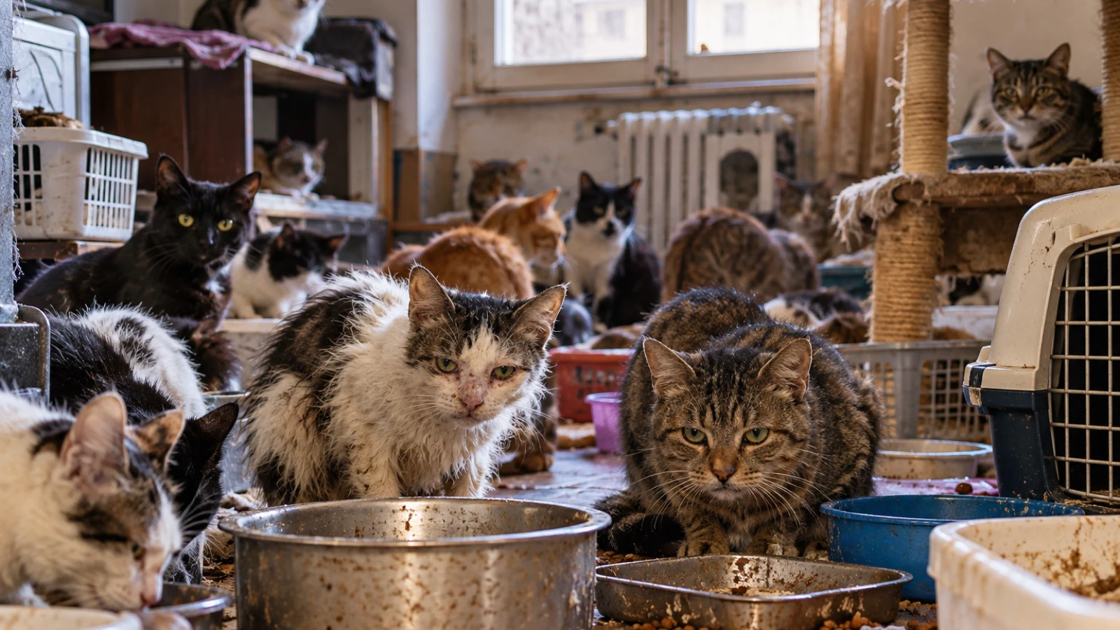 Cinque mesi per l’accumulatrice di gatti di Roma: una condanna che lascia aperte molte domande