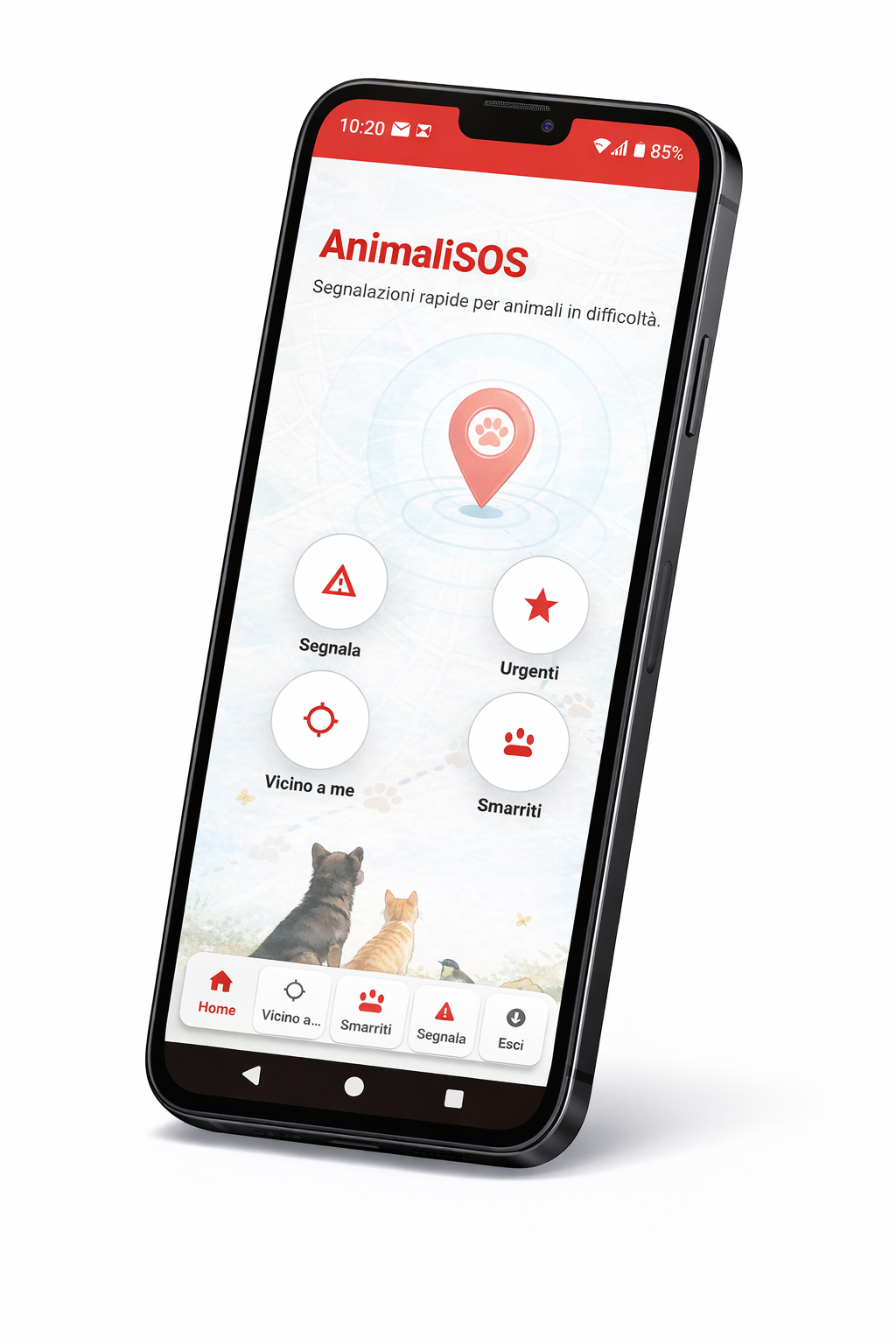 AnimaliSOS diventa PWA: un unico accesso, più semplice, più libero, più integrato