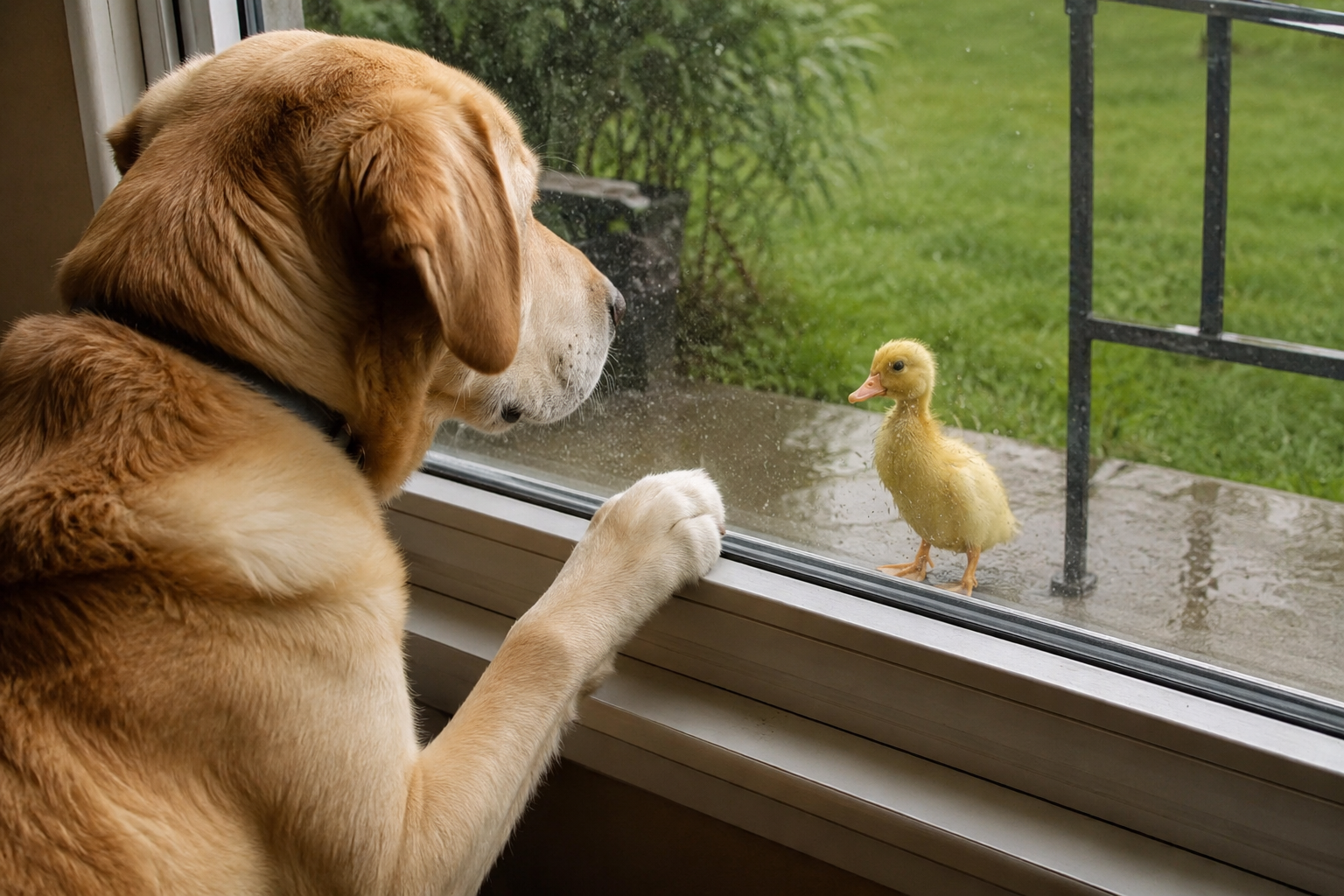 Quando un cane salva un anatroccolo ci ricorda una lezione che spesso dimentichiamo
