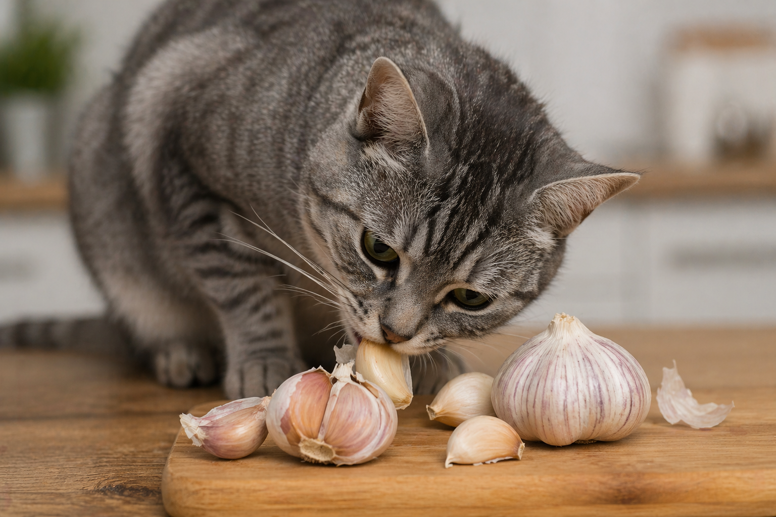 Che succede se il gatto mangia l’aglio?