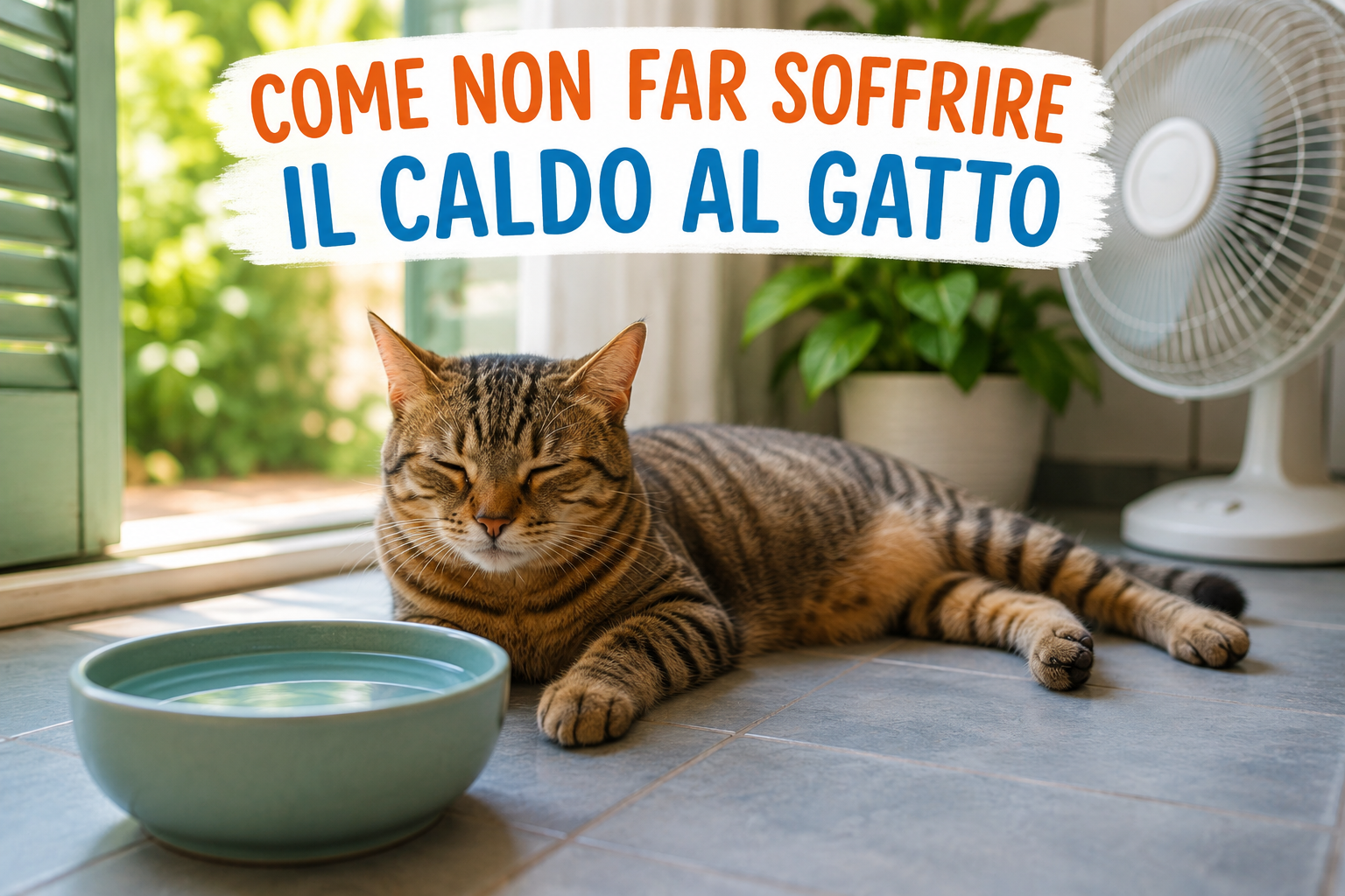 Come non far soffrire il caldo al gatto? Guida pratica per proteggerlo durante l'estate