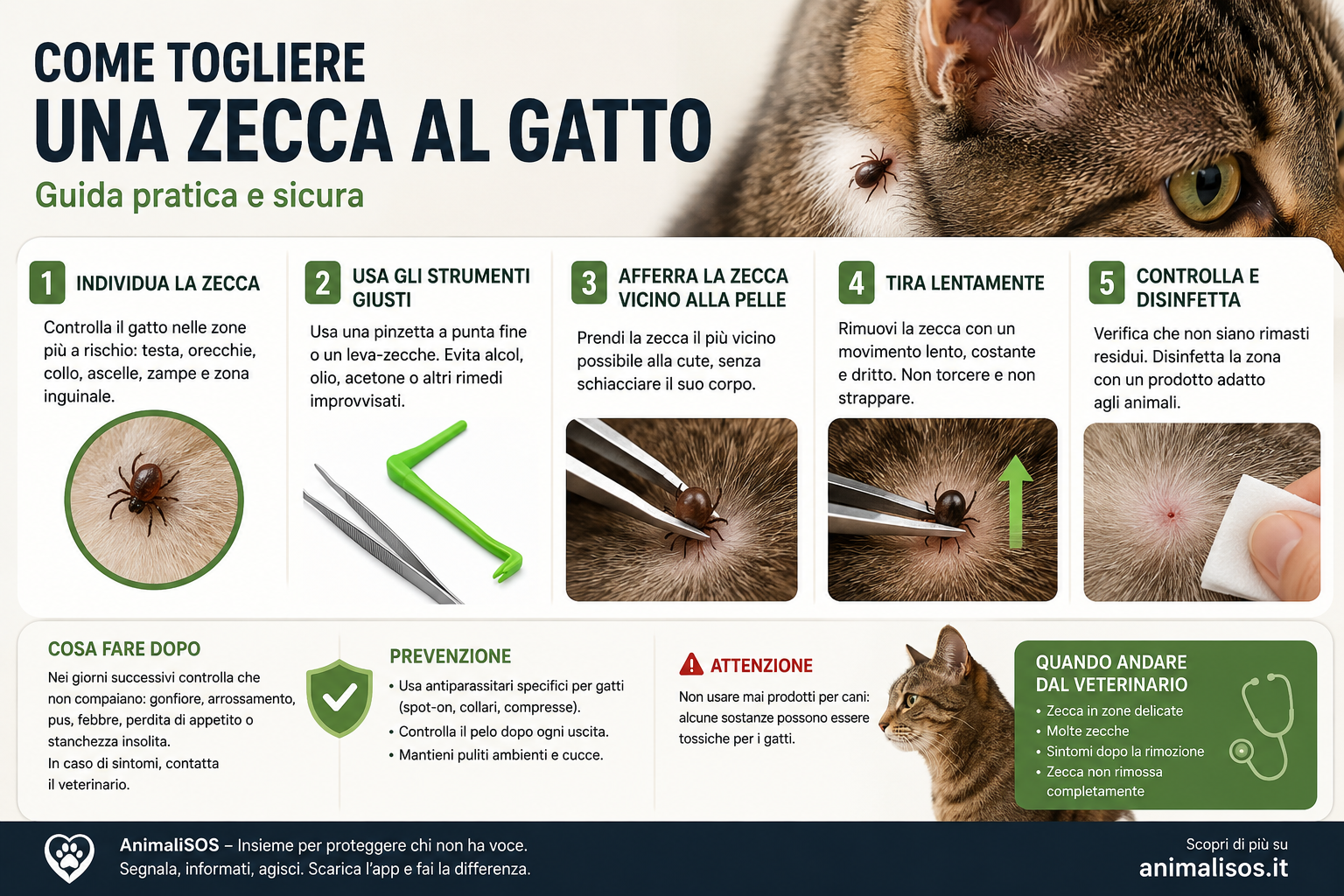 Come Togliere una Zecca al Gatto: Guida Pratica e Sicura