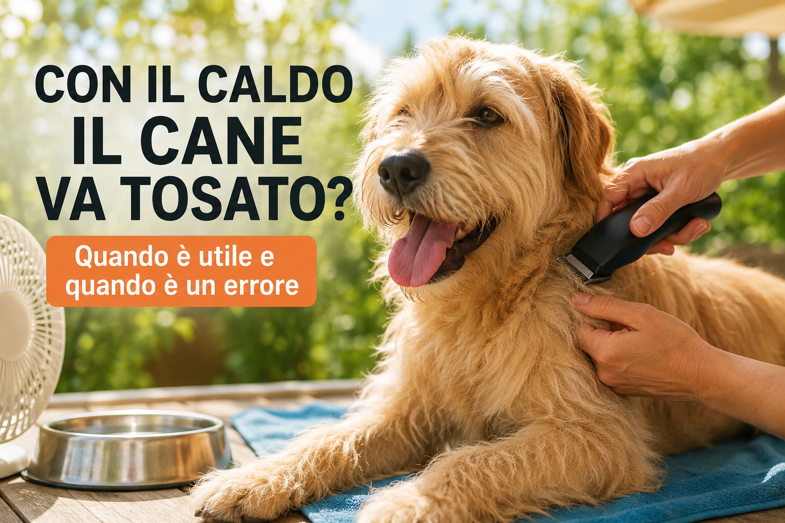 Con il caldo il cane va tosato? Guida completa per non sbagliare