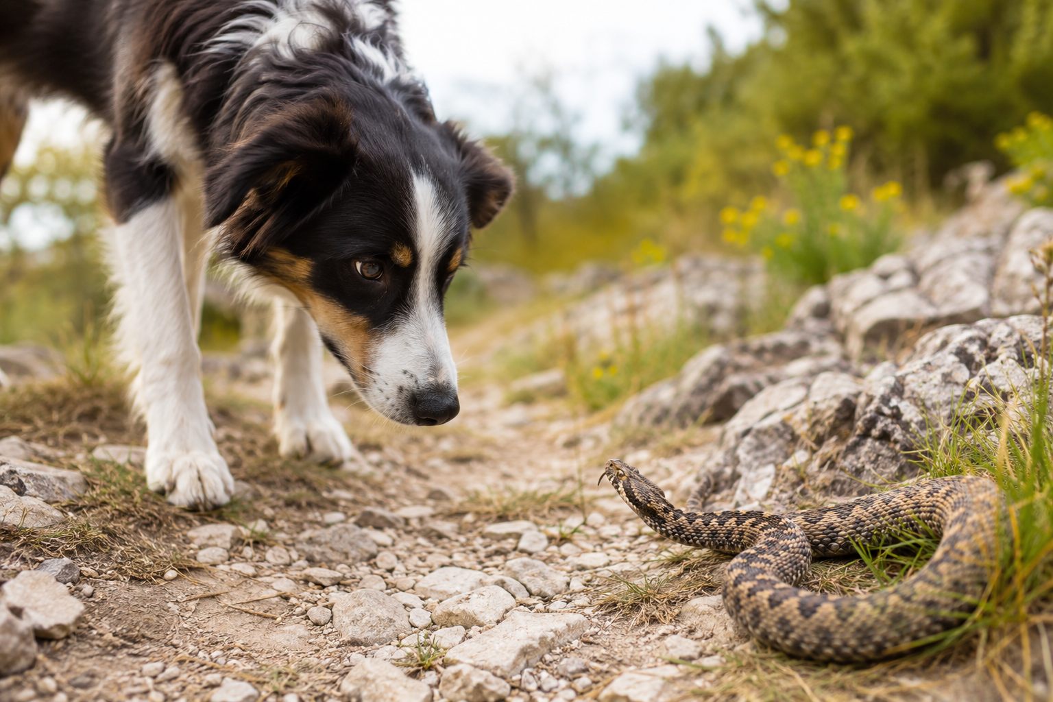 Cosa fare se il cane viene morso da una vipera: sintomi, primo soccorso e prevenzione