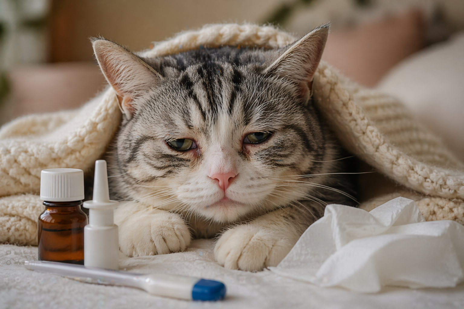 Cosa fare se il gatto ha il raffreddore: sintomi, cure e quando chiamare il veterinario