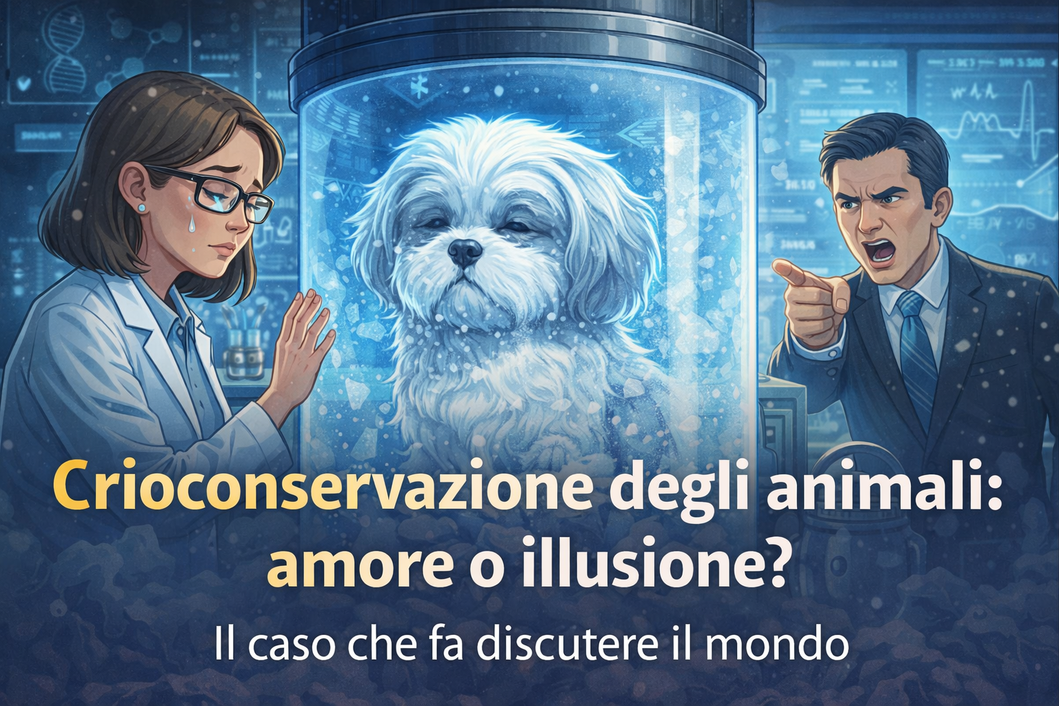 Crioconservazione degli animali: amore o illusione? Il caso che fa discutere il mondo
