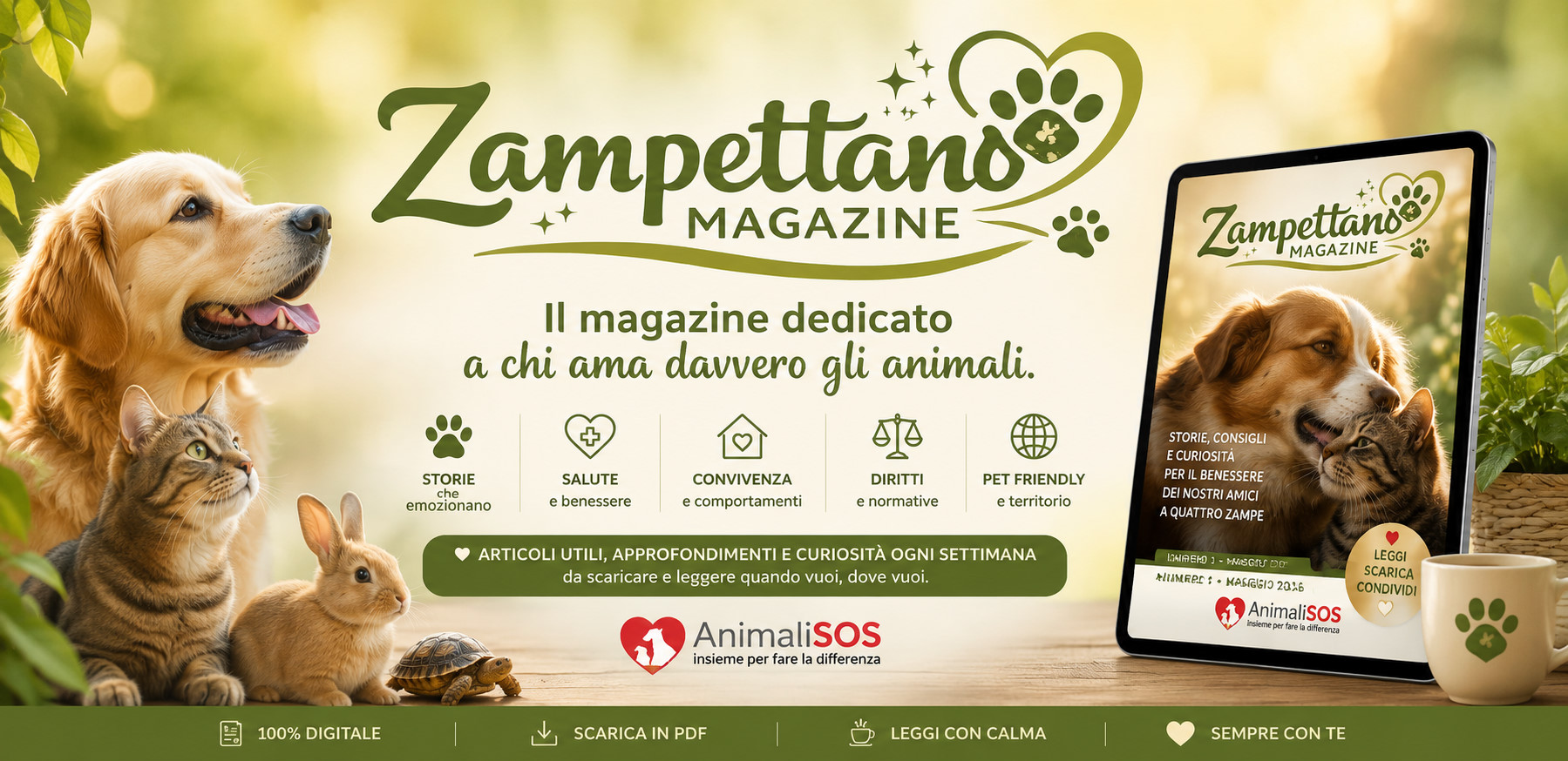 È uscito il Numero 2 di Zampettando Magazine 🐾