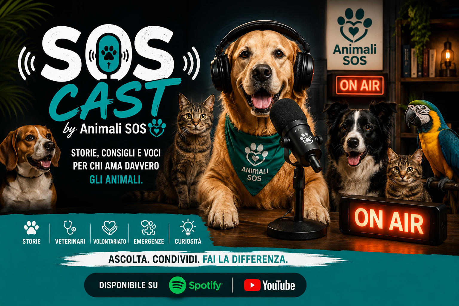 Nasce SOS CAST, la voce di AnimaliSOS