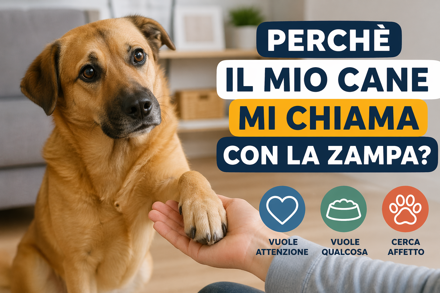 Perché il mio cane mi chiama con la zampa? Il vero significato di questo comportamento (che quasi tutti sottovalutano)