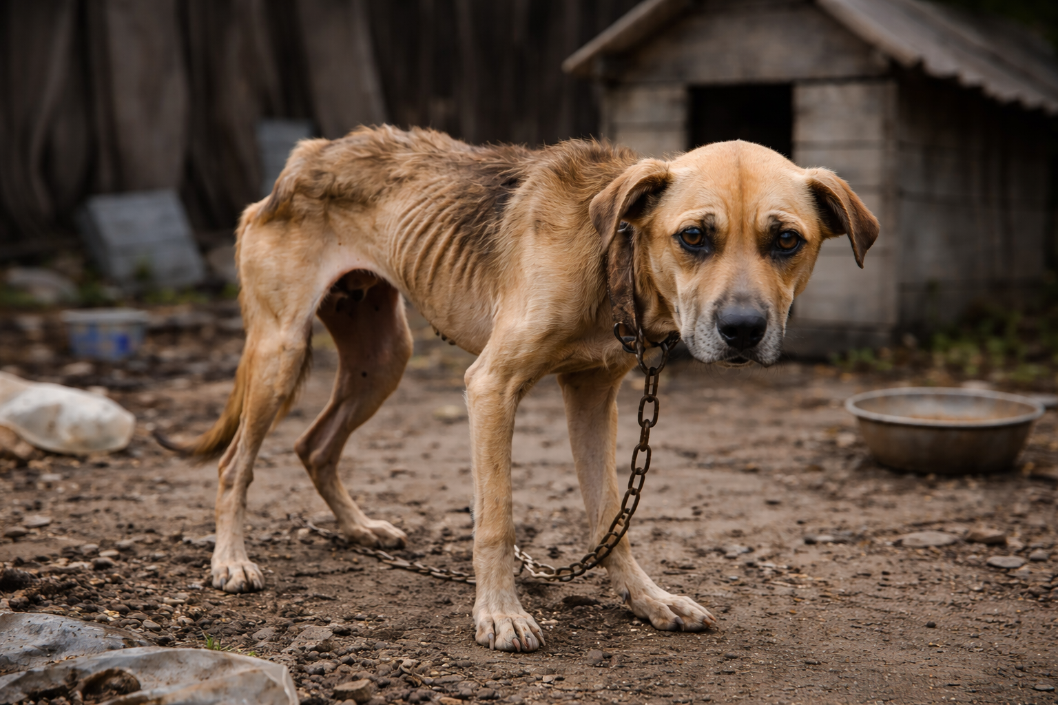 Salvati quattro cani in condizioni drammatiche: intervento OIPA e Carabinieri in provincia di Pavia