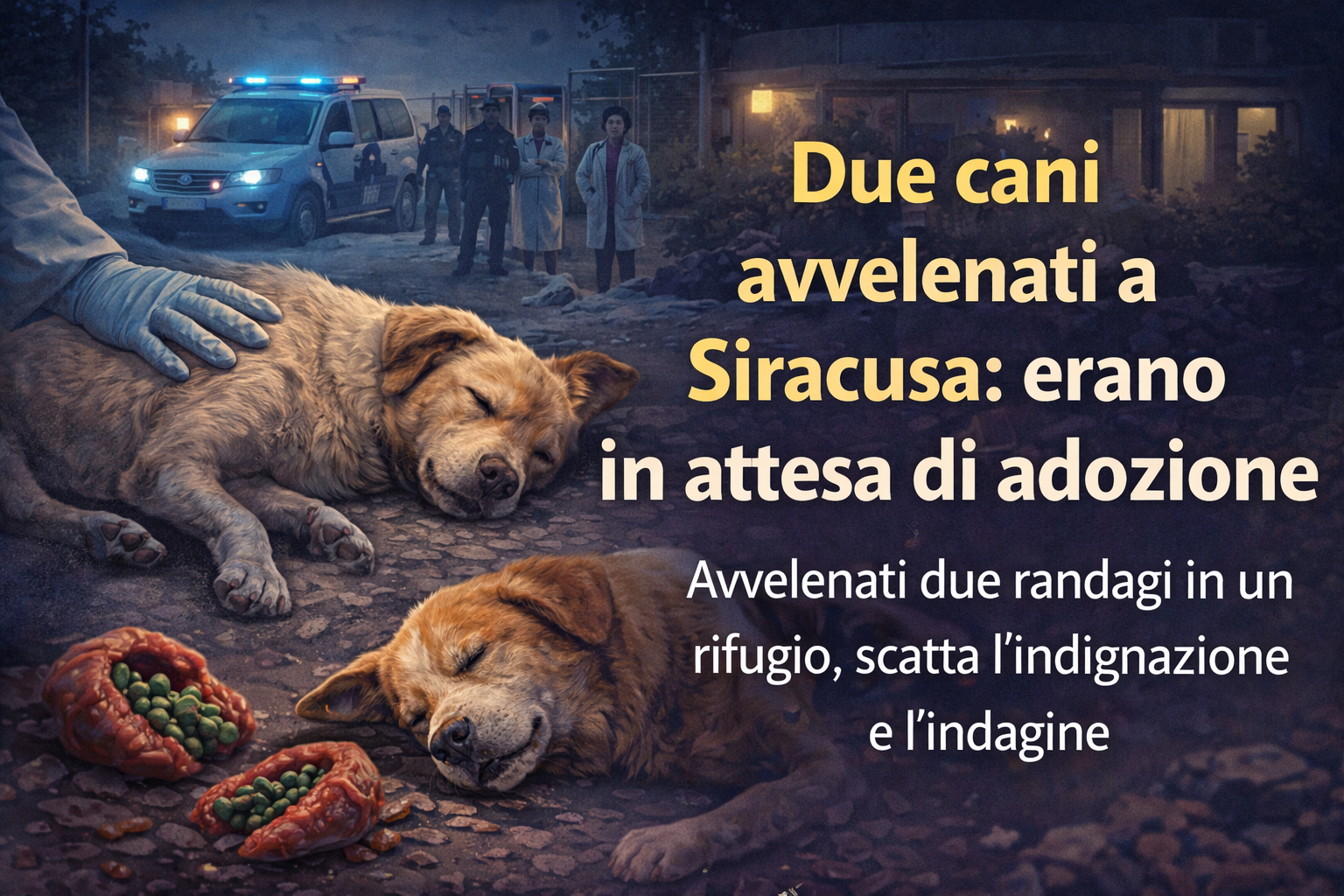 Siracusa, due cani avvelenati in un rifugio: erano in attesa di adozione