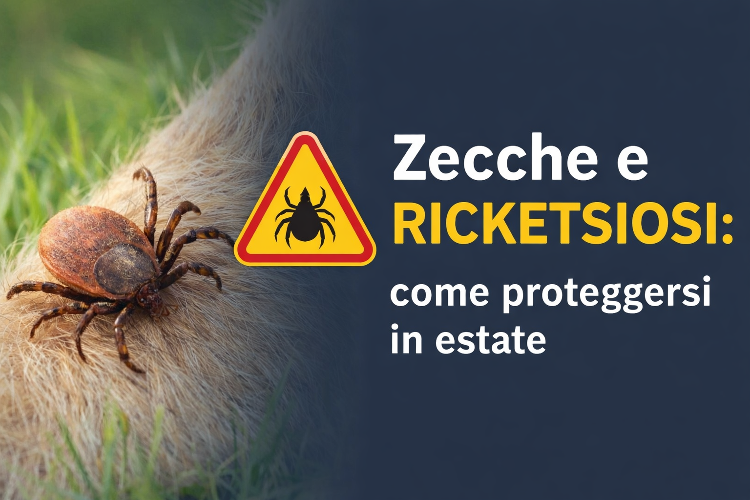 Zecche in estate: il rischio che molti ignorano